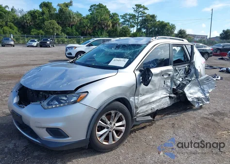 2015 Nissan Rogue Sv z USA, uszkodzony, nr VIN KNMAT2MV8FP531007
